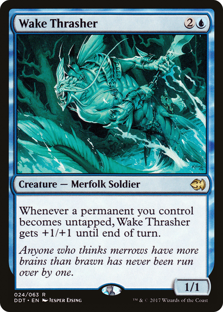 Wake Thrasher (024) - Duel Decks: Merfolk vs. Goblins