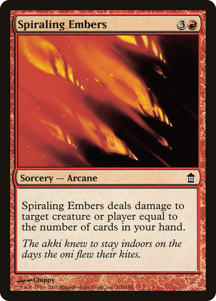 Spiraling Embers (116) Foil - Saviors of Kamigawa