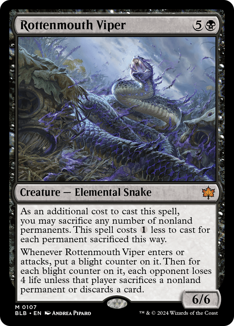 Rottenmouth Viper (107) - Bloomburrow