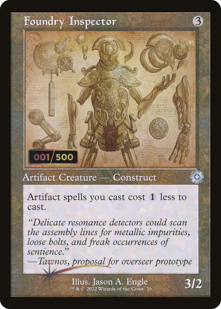 Foundry Inspector (Retro) (79z) Foil - The Brothers' War Retro Artifacts