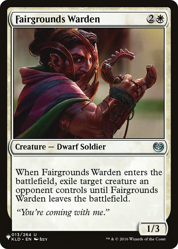 Fairgrounds Warden (KLD-13) - The List