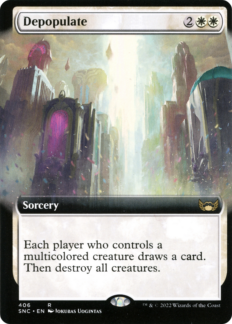 Depopulate (Extended Art) (406) Foil - Streets of New Capenna