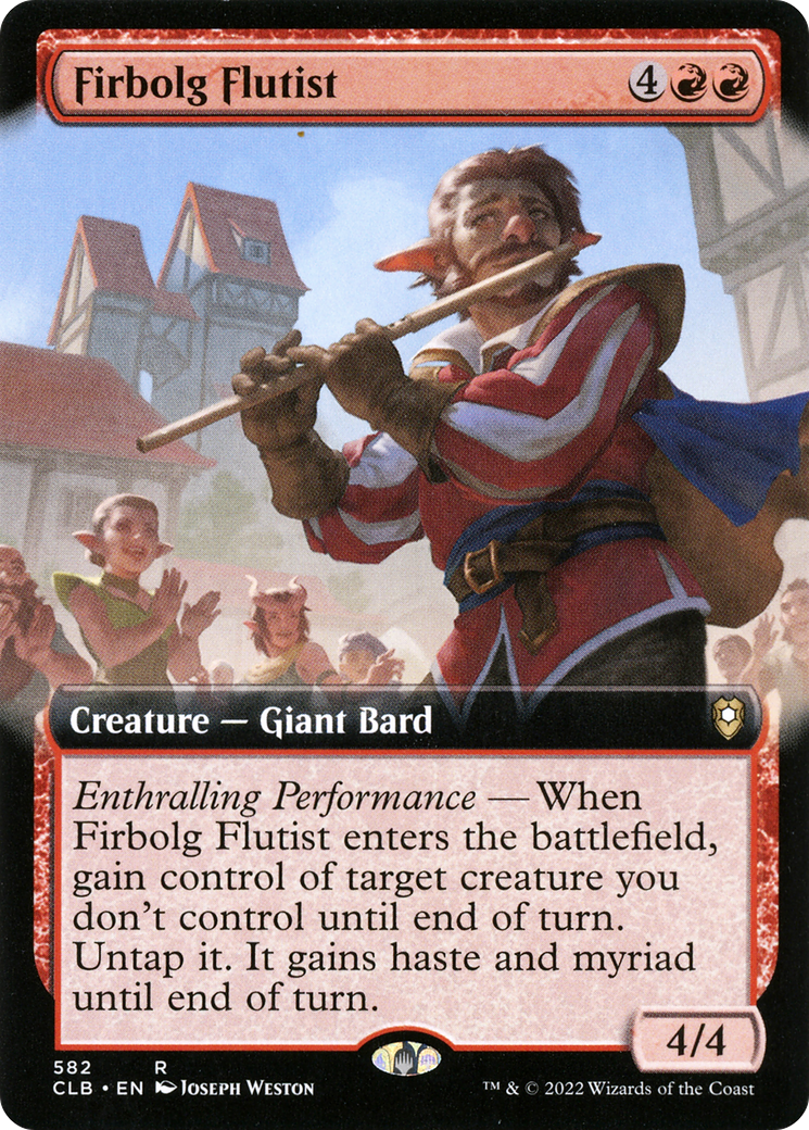 Firbolg Flutist (Extended Art) (582) Foil - Commander Legends: Battle for Baldur's Gate