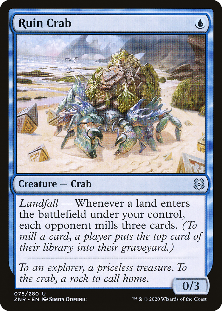 Ruin Crab (075) Foil - Zendikar Rising