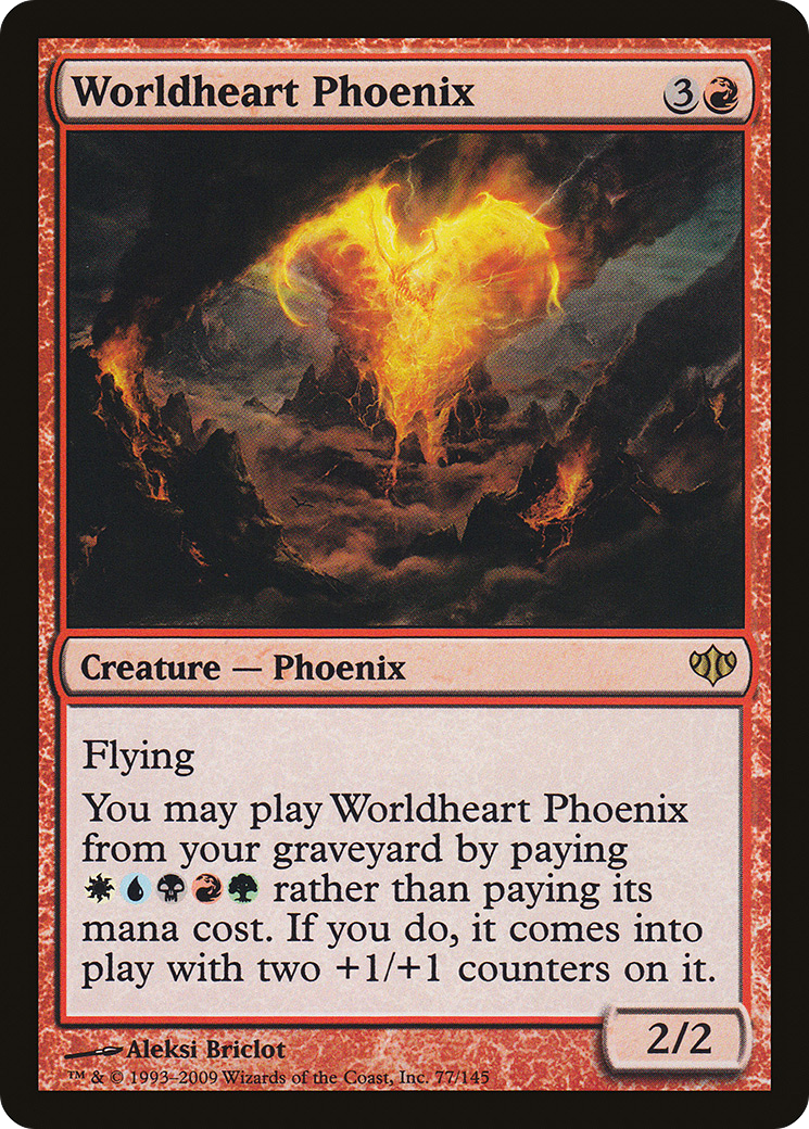 Worldheart Phoenix (077) Foil - Conflux