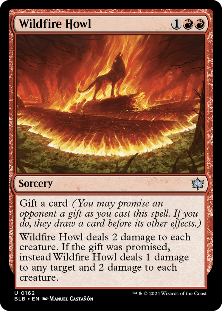 Wildfire Howl (162) Foil - Bloomburrow