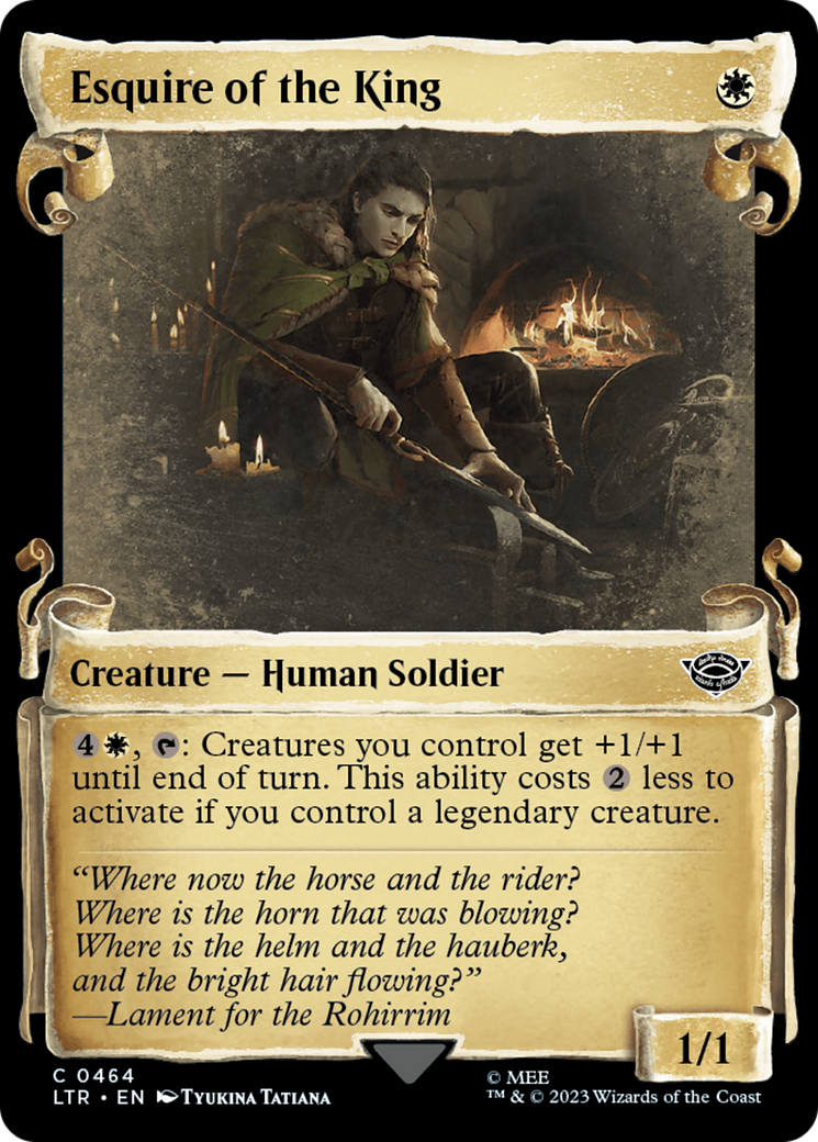 Esquire of the King (Showcase) (464) Foil - The Lord of the Rings: Tales of Middle-earth