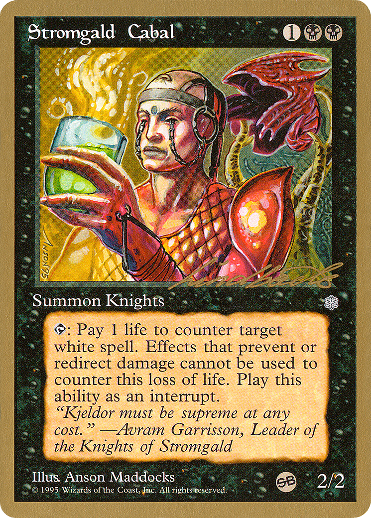 Stromgald Cabal - 1996 Leon Lindback (ICE) (SB) - Pro Tour Collector Set