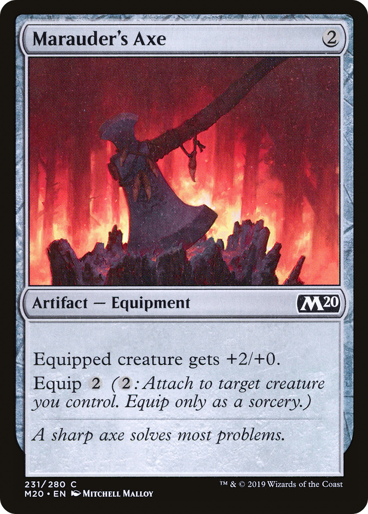Marauder's Axe (231) Foil - Core Set 2020