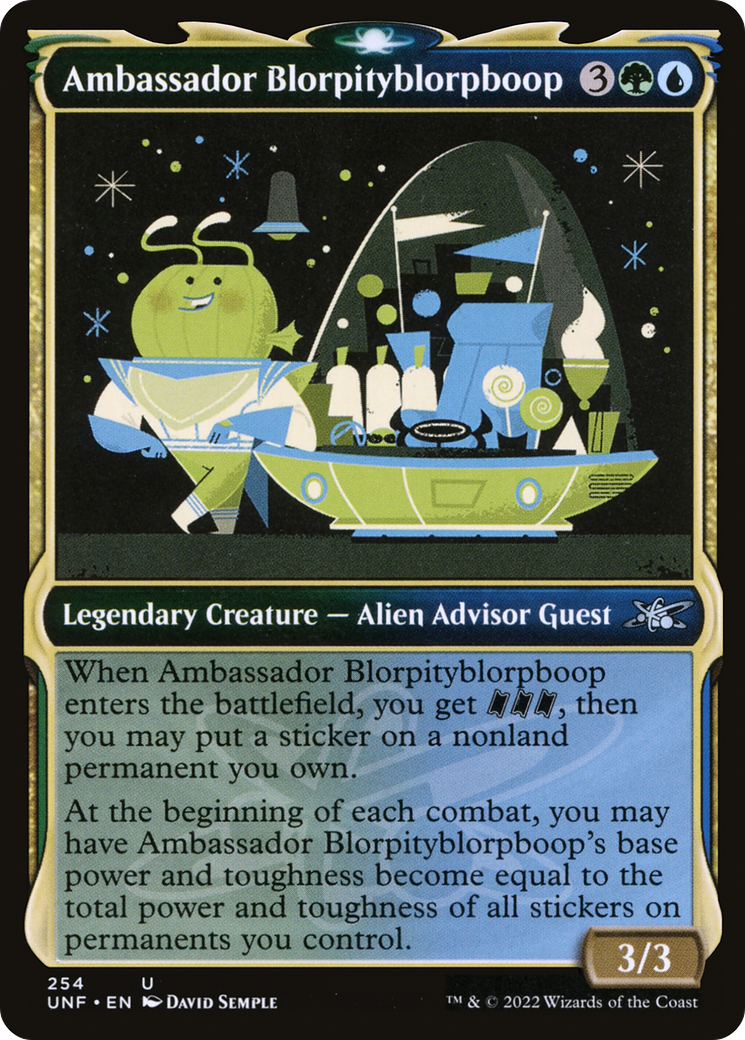 Ambassador Blorpityblorpboop (Showcase) (254) Foil - Unfinity