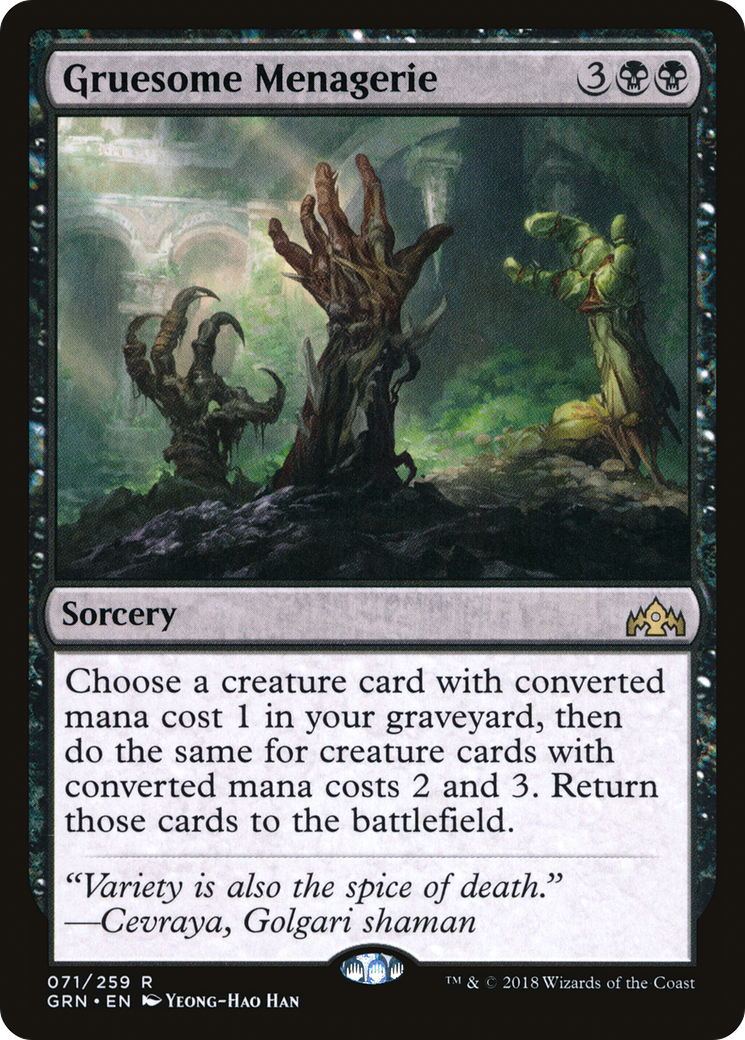 Gruesome Menagerie (071) Foil - Guilds of Ravnica