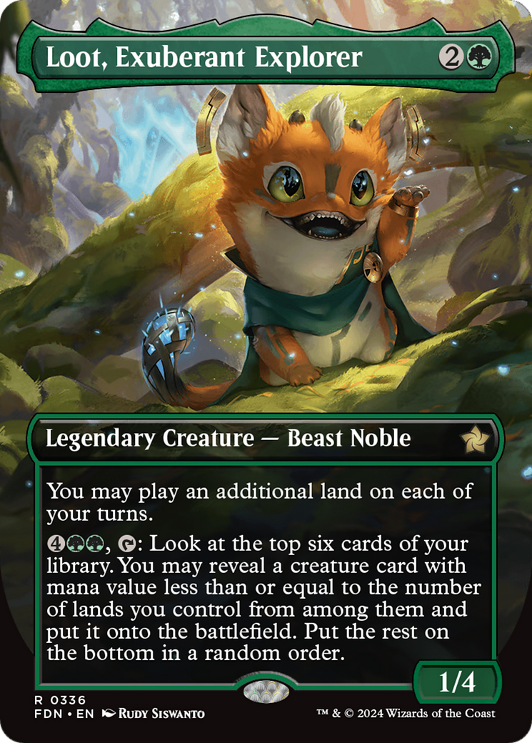 Loot, Exuberant Explorer (Borderless) (336) Foil - Foundations