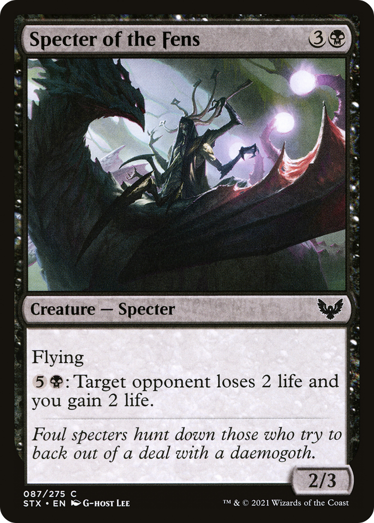 Specter of the Fens (087) Foil - Strixhaven: School of Mages