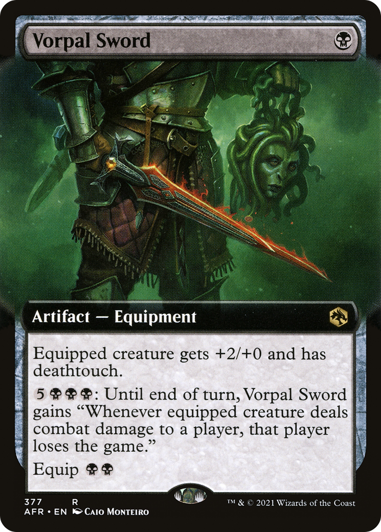 Vorpal Sword (Extended Art) (377) Foil - Adventures in the Forgotten Realms