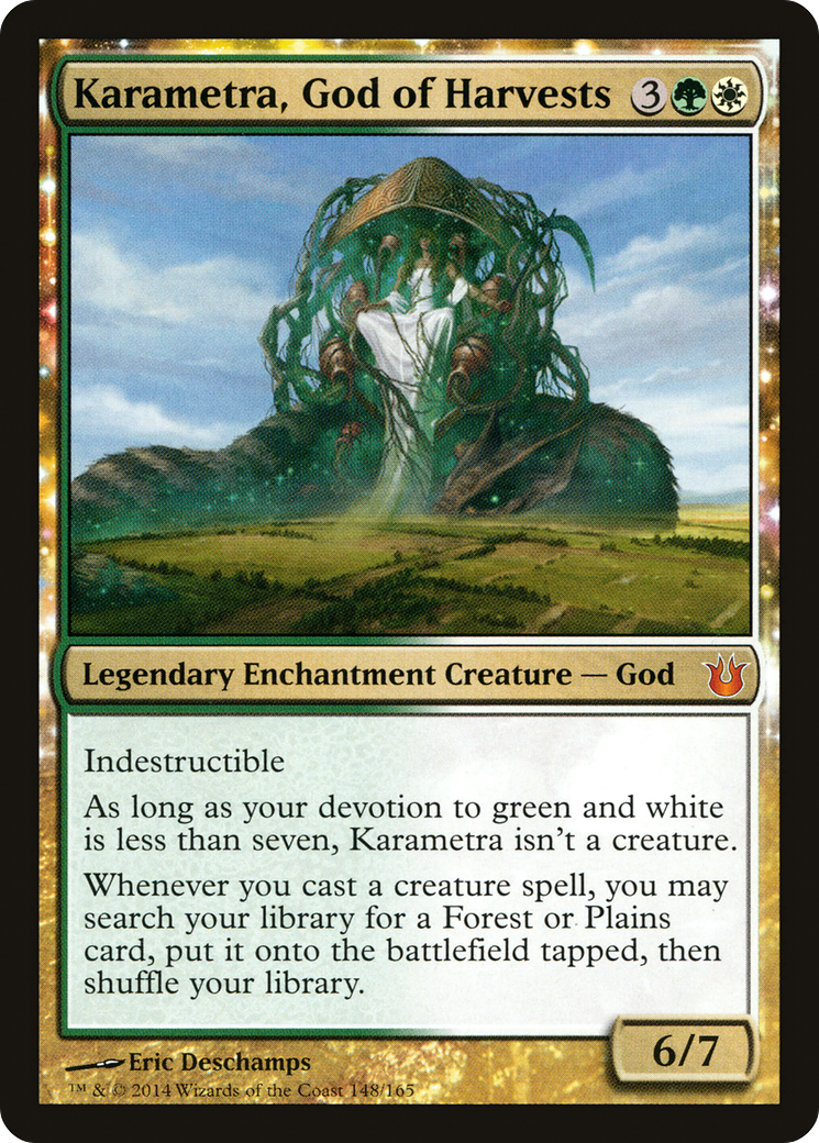 Karametra, God of Harvests (148) Foil - Born of the Gods