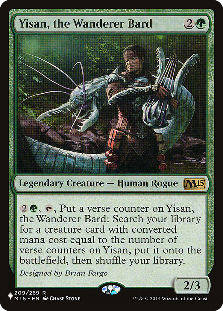 Yisan, the Wanderer Bard (M15-209) - The List