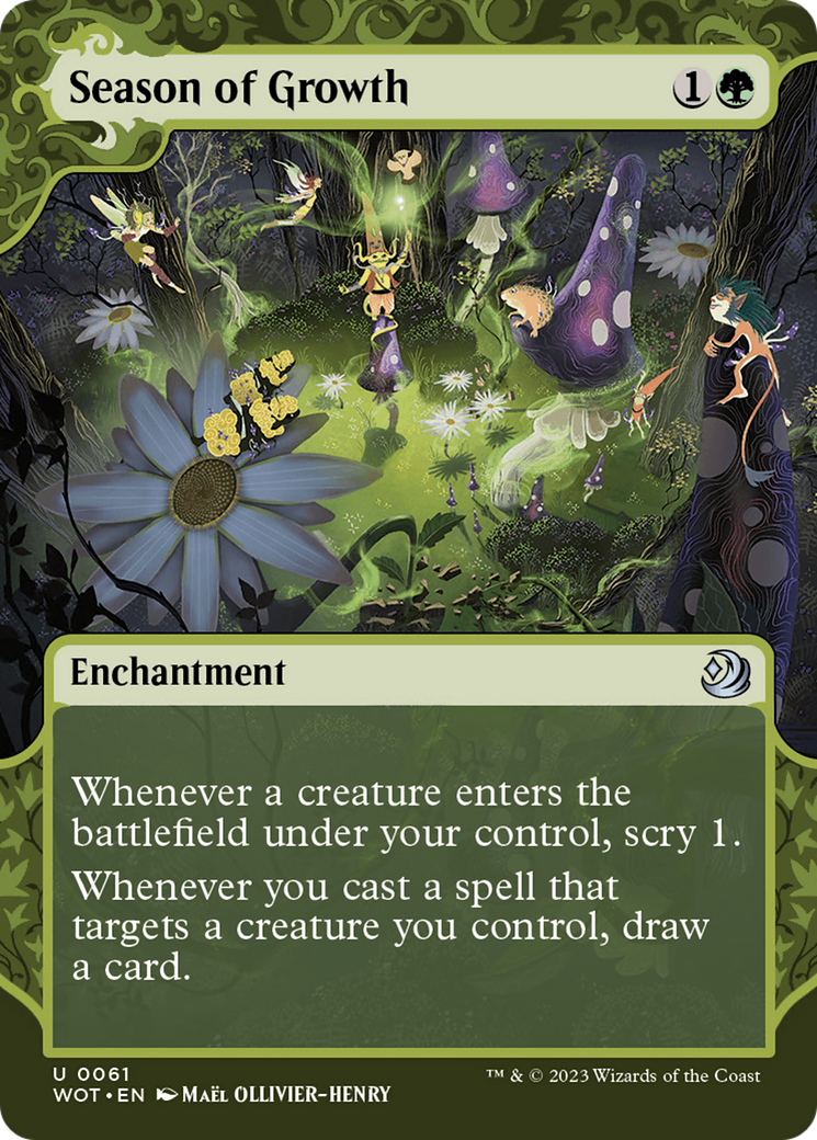 Season of Growth (Showcase) (061) Foil - Wilds of Eldraine: Enchanting Tales