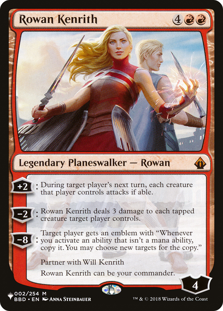 Rowan Kenrith (BBD-2) - The List