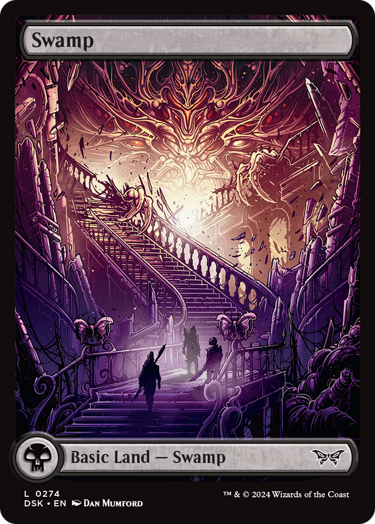 Swamp – Full Art (274) Foil - Duskmourn: House of Horror