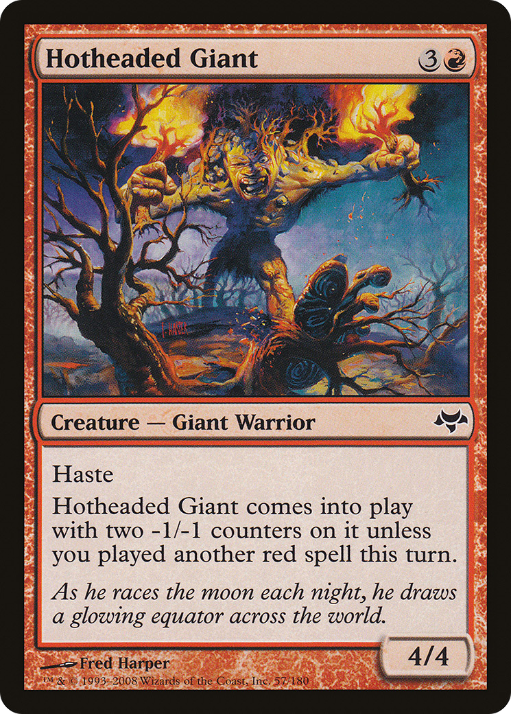 Hotheaded Giant (057) Foil - Eventide