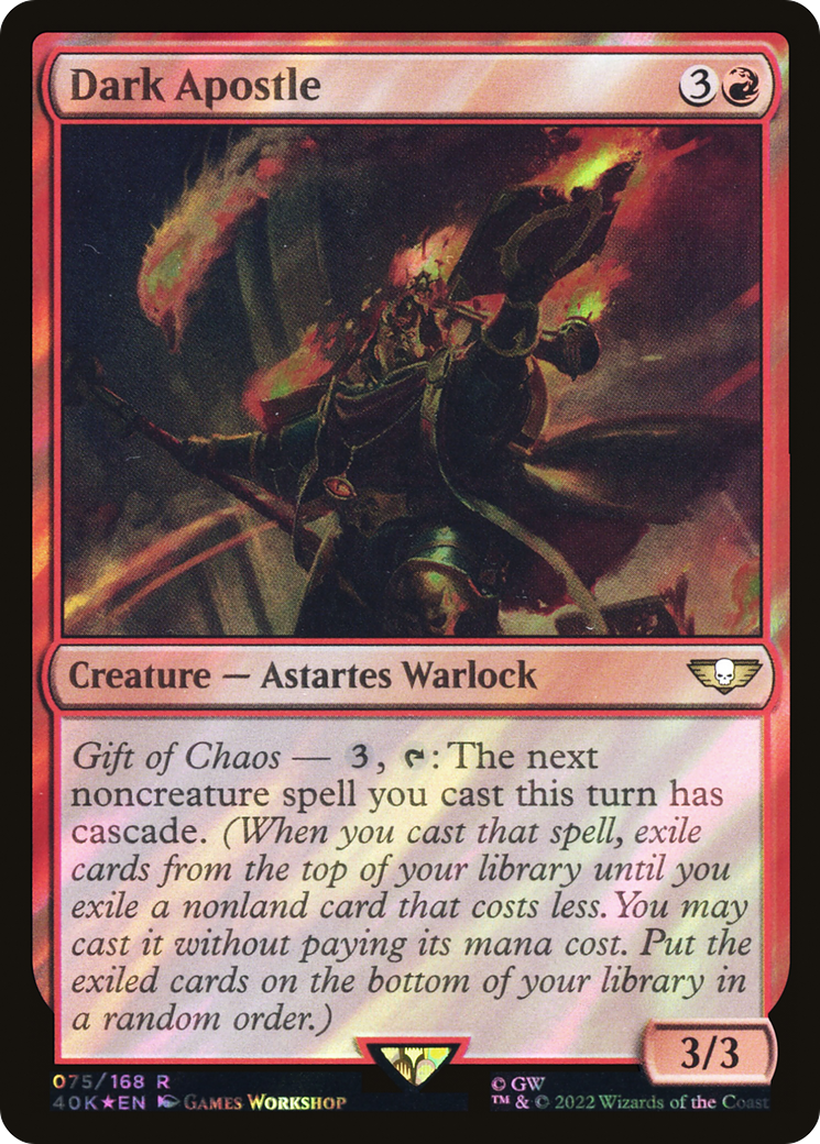 Dark Apostle (075) Surge Foil - Warhammer 40,000 Commander