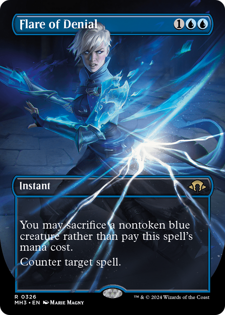 Flare of Denial (Borderless) (326) Foil - Modern Horizons 3