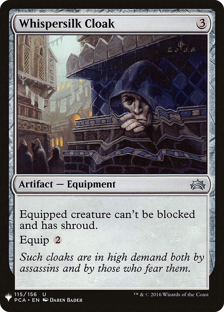 Whispersilk Cloak (PCA-115) - The List