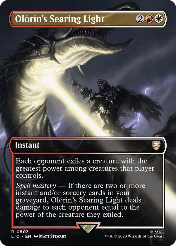 Olorin's Searing Light (Borderless) (503) Foil - Tales of Middle-earth Commander