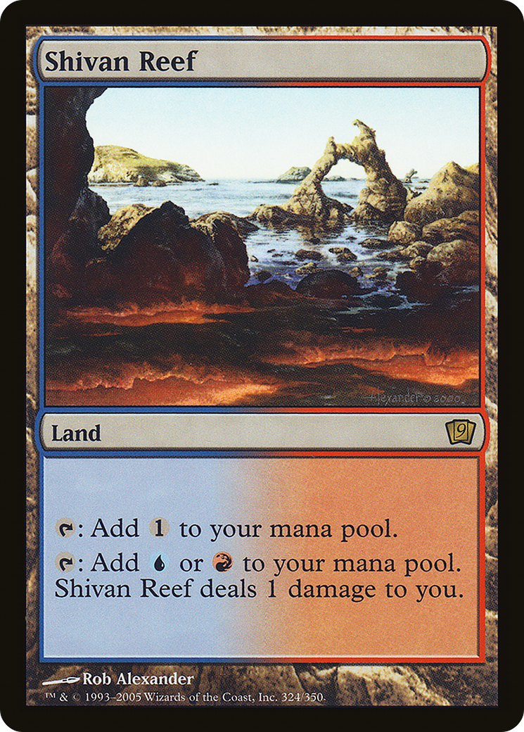 Shivan Reef (324) - Ninth Edition