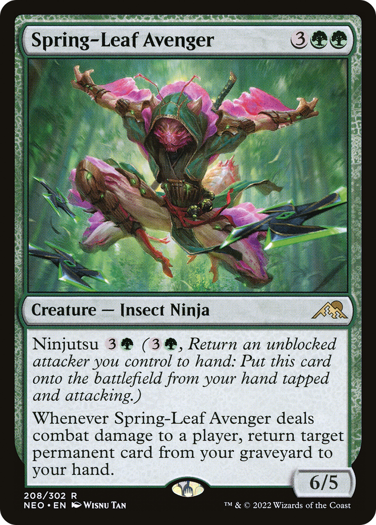 Spring-Leaf Avenger (208) - Kamigawa: Neon Dynasty