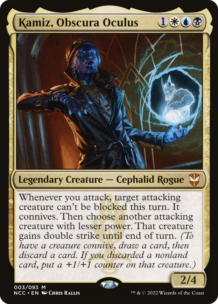 Kamiz, Obscura Oculus (003) Foil - New Capenna Commander
