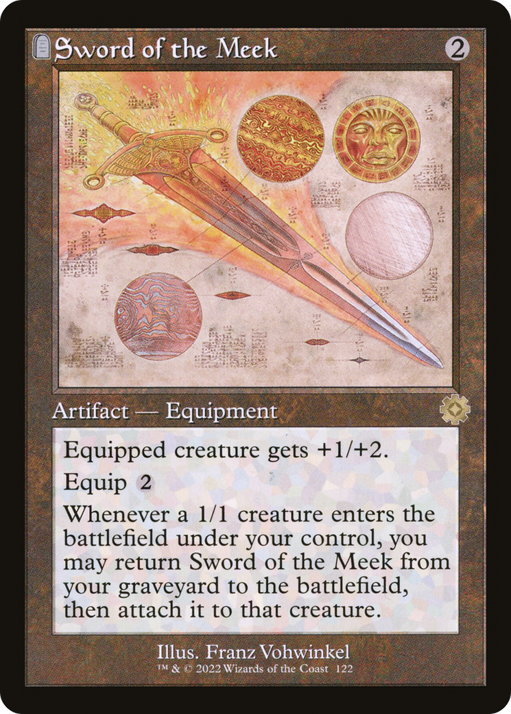 Sword of the Meek (Schematic) (Retro) (122) Foil - The Brothers' War Retro Artifacts