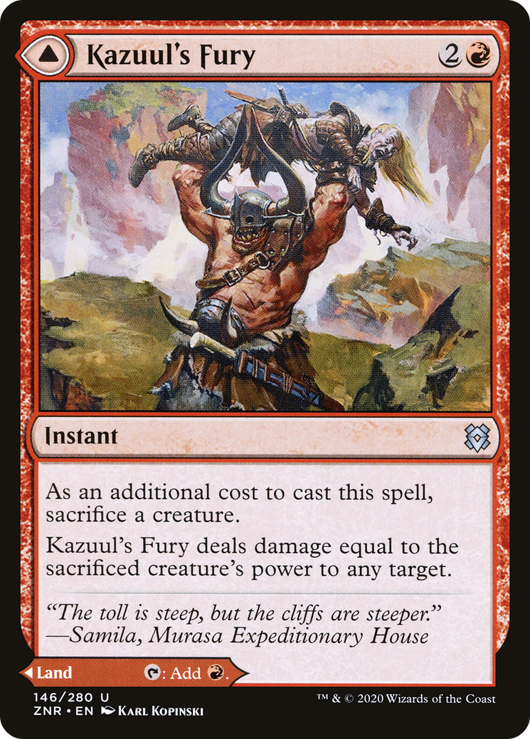 Kazuul's Fury (146) Foil - Zendikar Rising