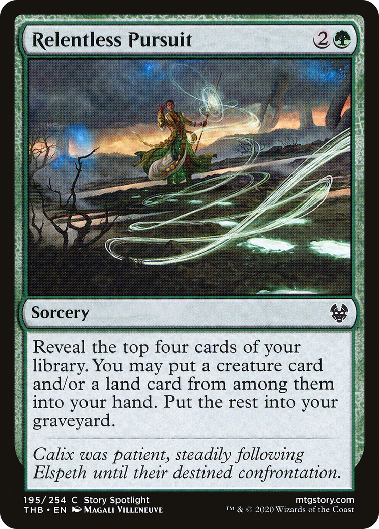 Relentless Pursuit (195) Foil - Theros Beyond Death