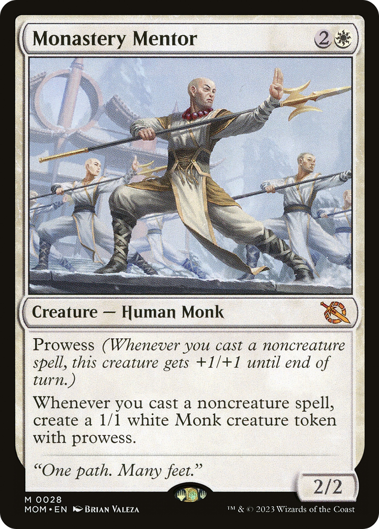 Monastery Mentor (028) Foil - March of the Machine