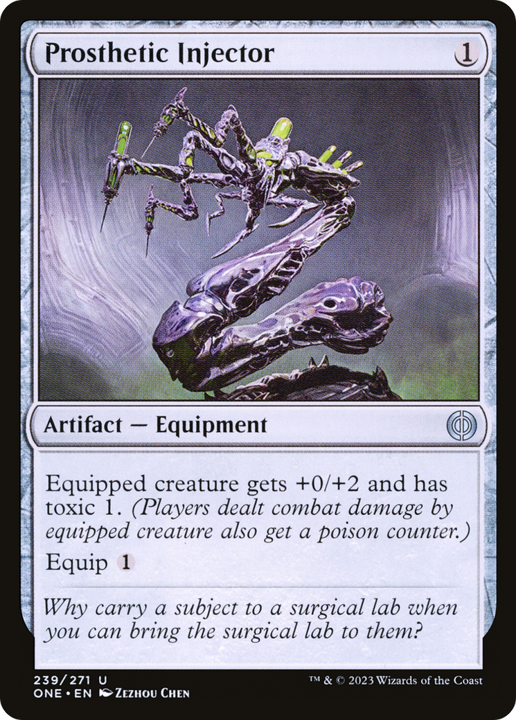 Prosthetic Injector (239) Foil - Phyrexia: All Will Be One