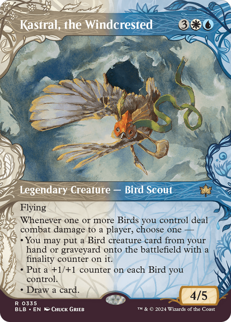 Kastral, the Windcrested (Showcase) (335) Foil - Bloomburrow