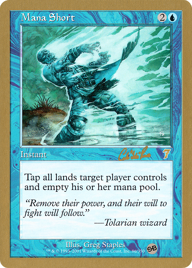 Mana Short - 2002 Carlos Romao (7ED) (SB) (Retro) - World Championship Decks 2002