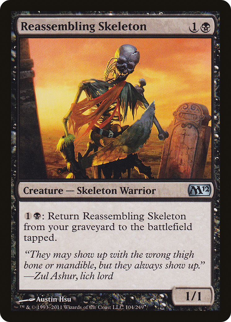 Reassembling Skeleton (104) Foil - Magic 2012