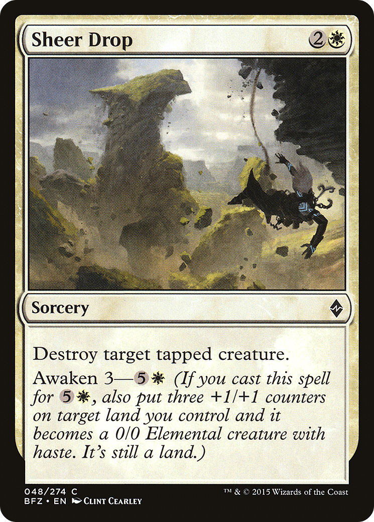 Sheer Drop (048) Foil - Battle for Zendikar