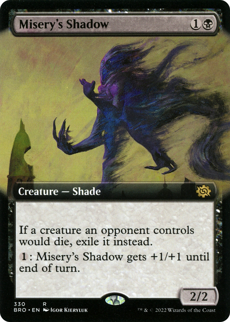 Misery's Shadow (Extended Art) (330) Foil - The Brothers' War