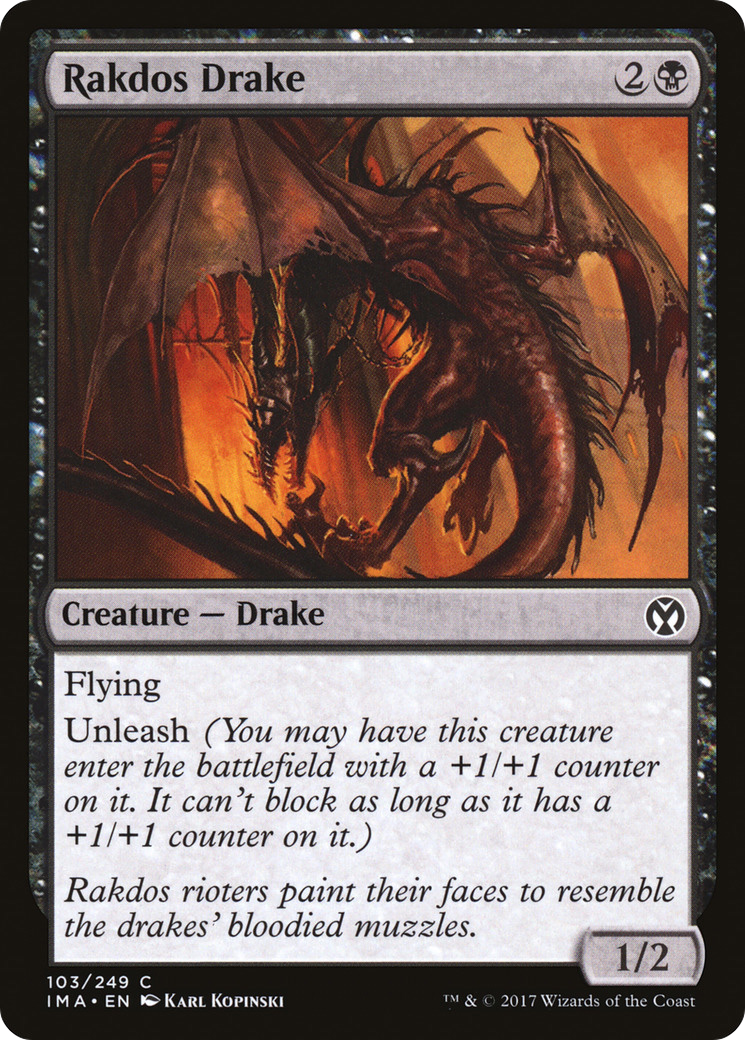 Rakdos Drake (103) Foil - Iconic Masters