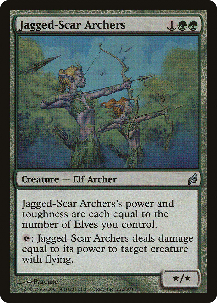 Jagged-Scar Archers (222) Foil - Lorwyn