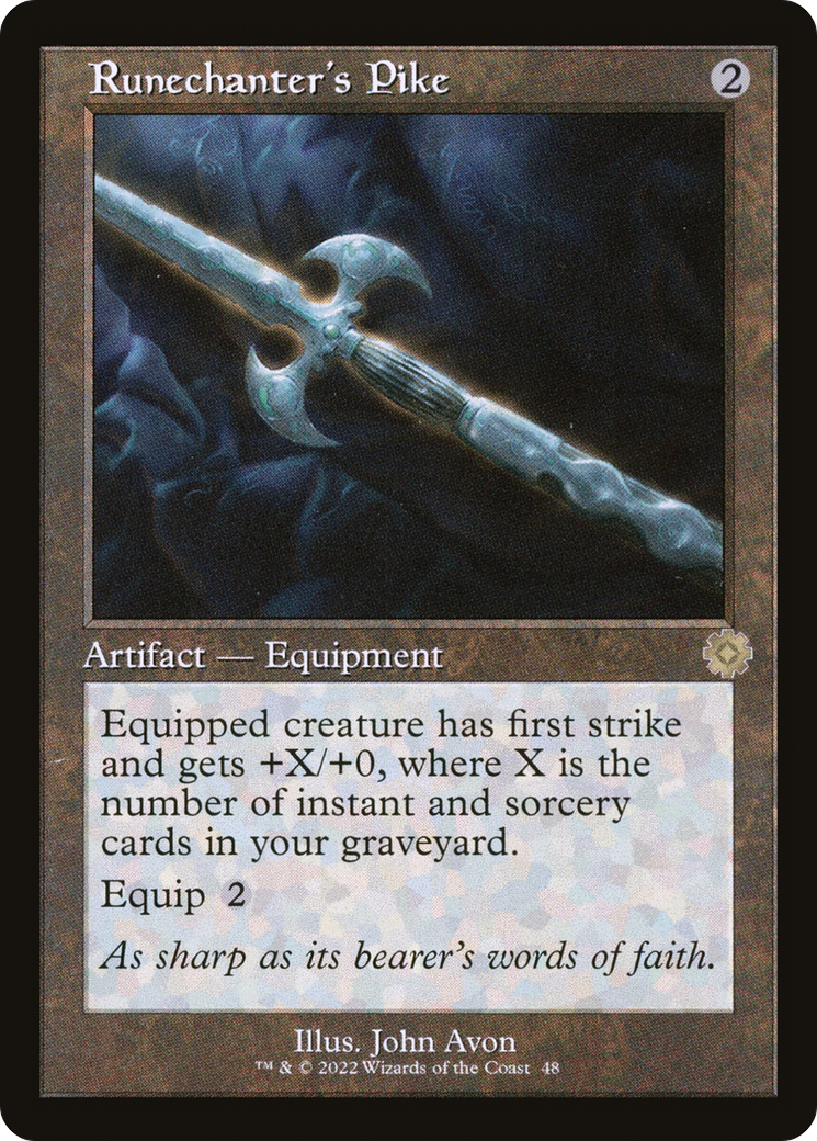 Runechanter's Pike (Retro) (048) Foil - The Brothers' War Retro Artifacts