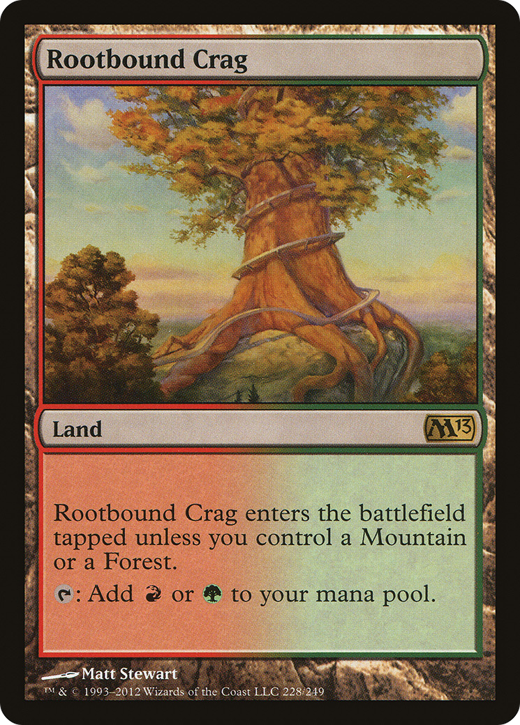 Rootbound Crag (228) Foil - Magic 2013