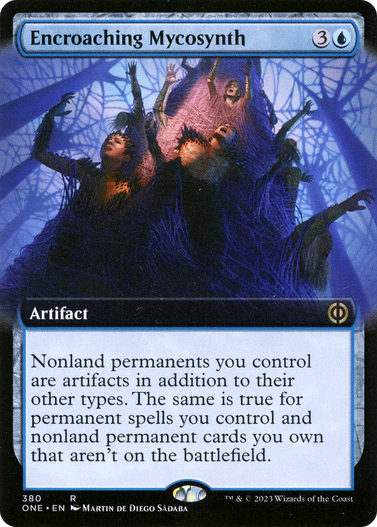 Encroaching Mycosynth (Extended Art) (380) Foil - Phyrexia: All Will Be One