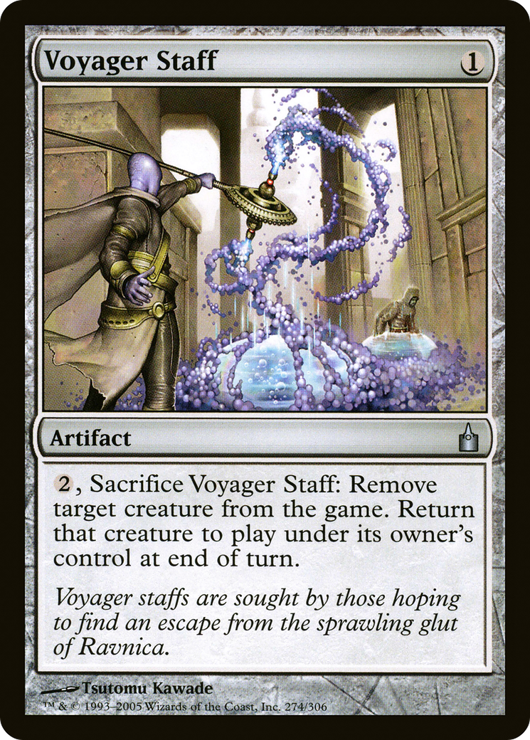 Voyager Staff (274) Foil - Ravnica: City of Guilds