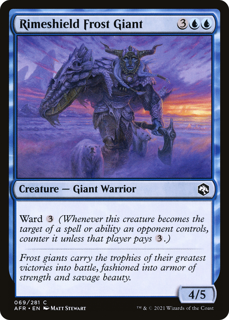 Rimeshield Frost Giant (069) Foil - Adventures in the Forgotten Realms