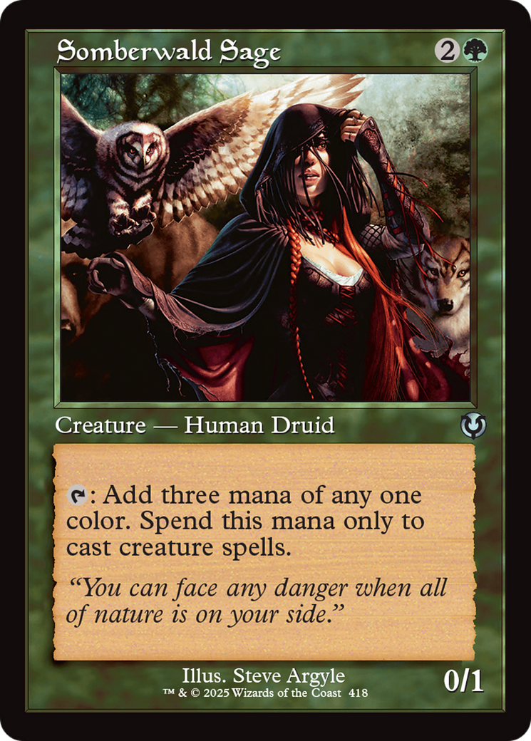 Somberwald Sage (Retro Frame) Foil (418) - Innistrad Remastered