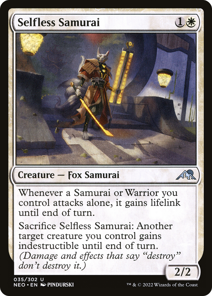 Selfless Samurai (035) Foil - Kamigawa: Neon Dynasty